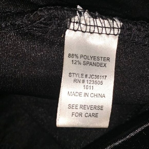 Heart & Hips Black Mesh & Shiny Polyester Blend Crop Tank Top S - Picture 4 of 7